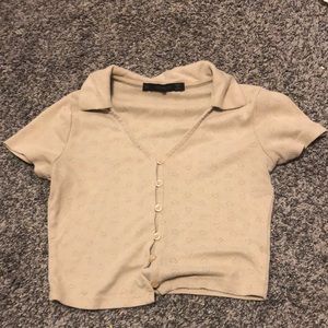 tan crop top
